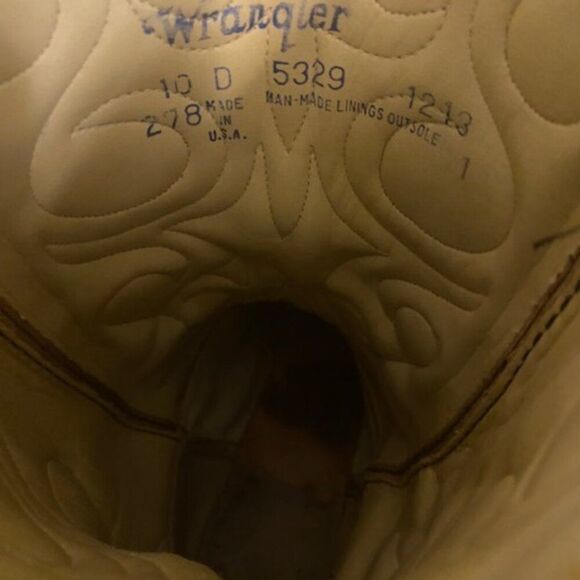 Wrangler Western 5329 Vintage Leather Boots, size 10 D - Picture 4 of 6